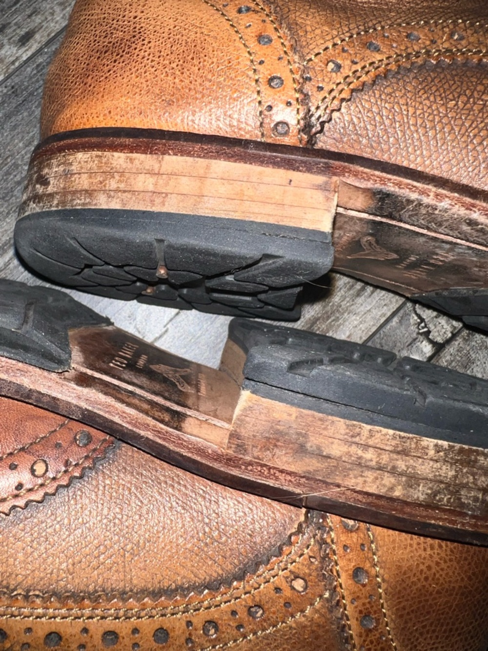 Men's Ted Baker Sealls 3 Wingtip Boots - Picture 9 of 9